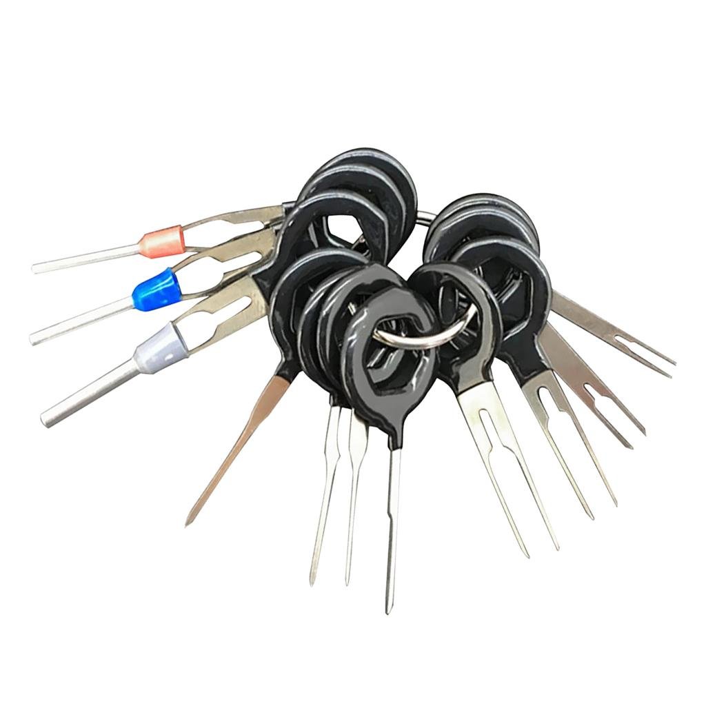 11pcs Terminal Removal Tool Wiring Crimp Connector Pin Extractor Puller 11pcs Terminal Removal Tool Wiring Crimp Connector Pin Extractor Puller