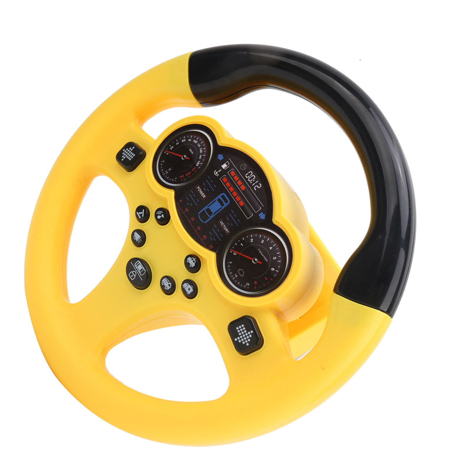 Mini Steering Wheel Toy Children's Early Education Simulation Driving Yellow