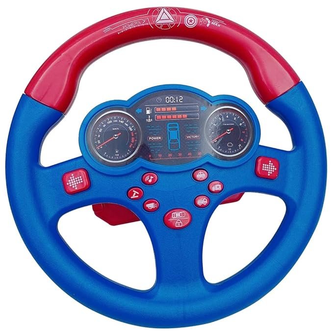 Mini Steering Wheel Toy Children's Early Education Simulation Driving Blue