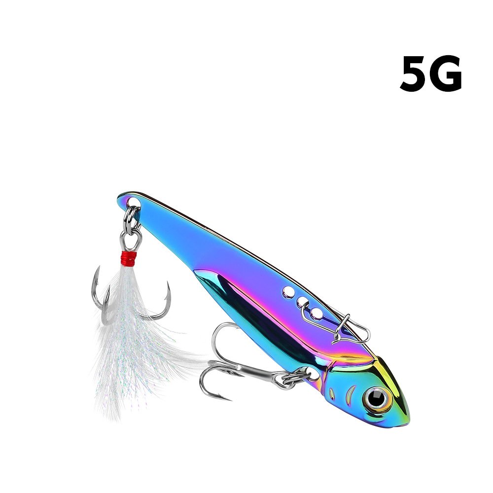 1 Pcs Dazzling VIB Sequins Long Throw Lure Bait_5g