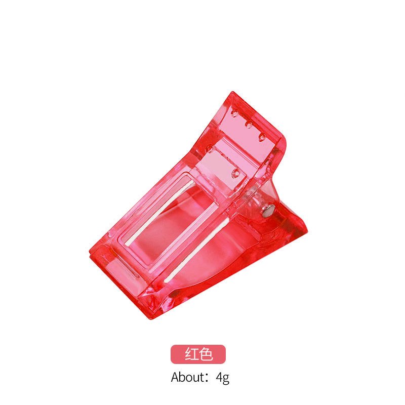 Nail Enhancement Crystal Nail Mold Fixing Clip _Red