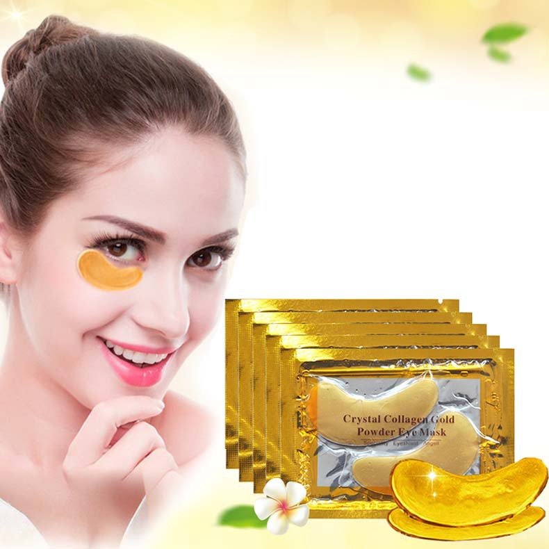 1pcs Crystal Collagen Gold Powder Eye Mask