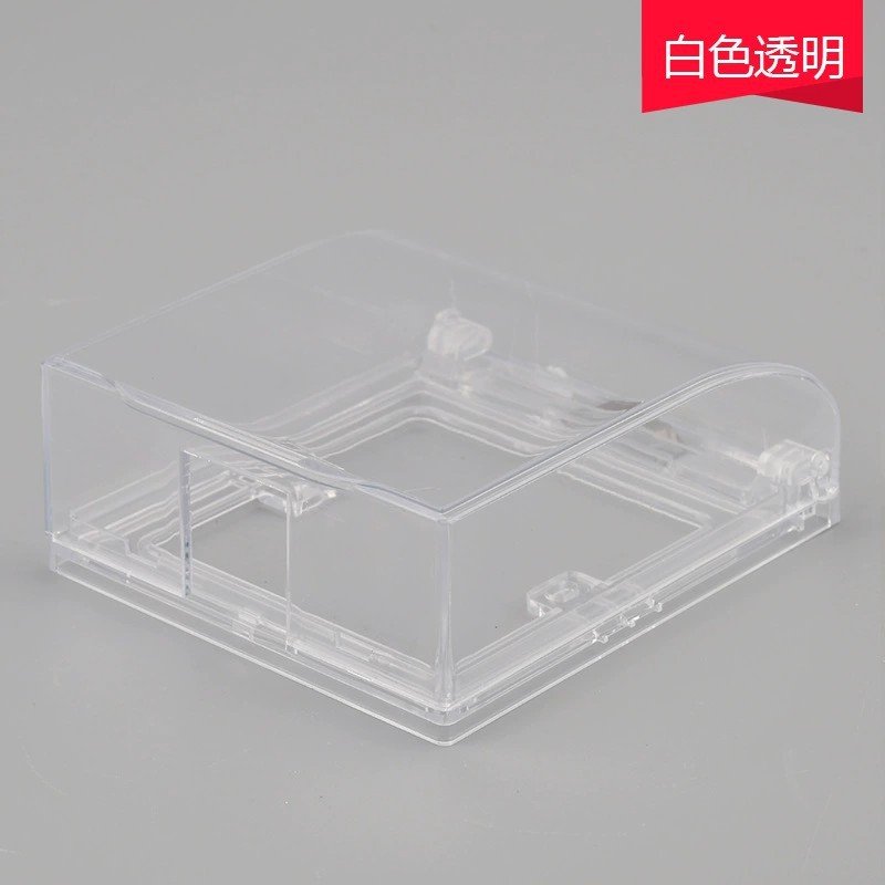 2 Pieces Transparent Receptacle Wallplate Cover