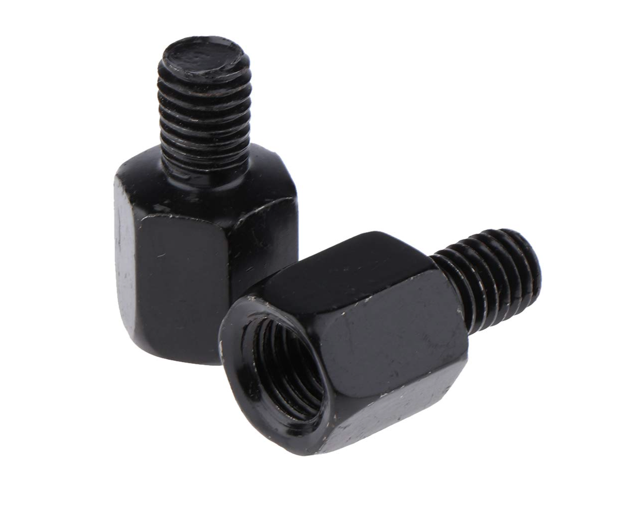 1 Pair Motorcycle Mirror Mount Adapter RH 10mm To LH 8mm