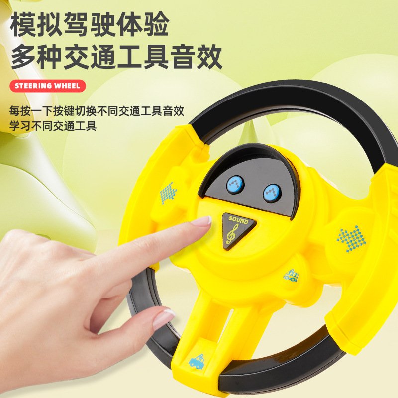 Simulation Car Driver Music Steering Wheel Toy 360 ° Rotation