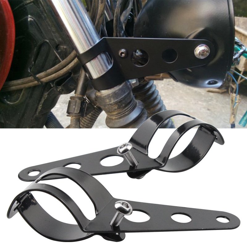 1 Pair Motorcycle Front Headlight Bracket, Harley Crown Prince Aluminum Alloy Front Headlight Bracket