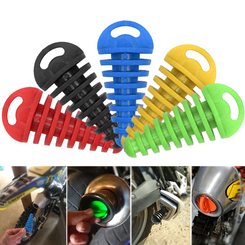 1 Pcs Rubber Plug For Off-road Motorcycle Exhaust Pip