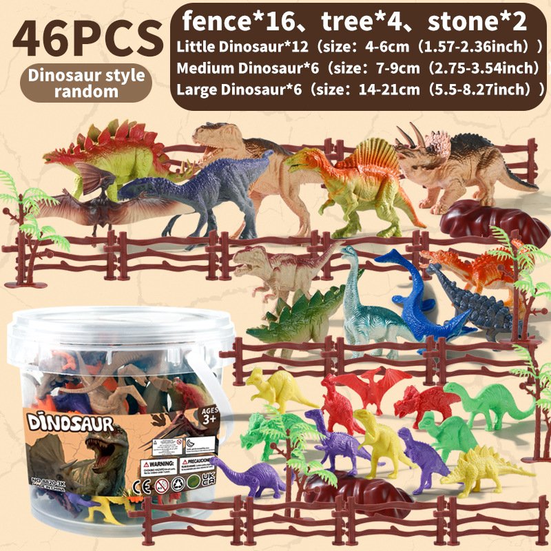 Dinosaur World Jurassic Series, Multiple Simulation Dinosaur Models, Plastic Toys