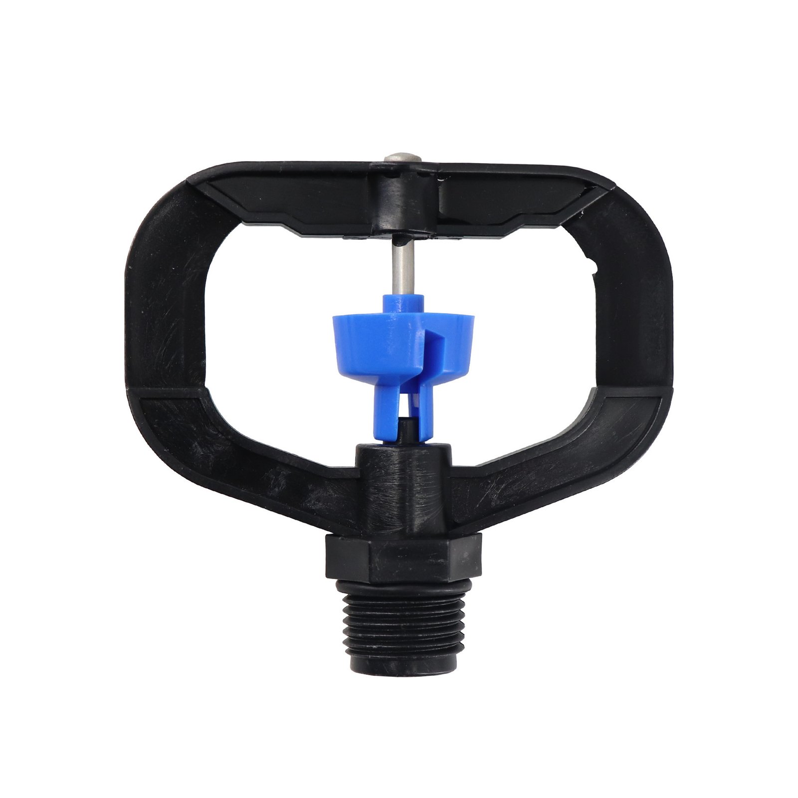 4-point Medium Distance Plastic DN15 Outer Thread Circular Butterfly 360 Degree Rotating Irrigation Nozzle (blue)