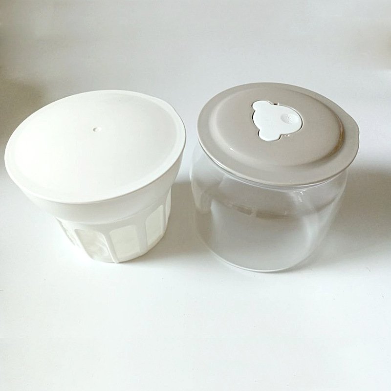 Whey Separation Yogurt Filter+lid+glass bottle