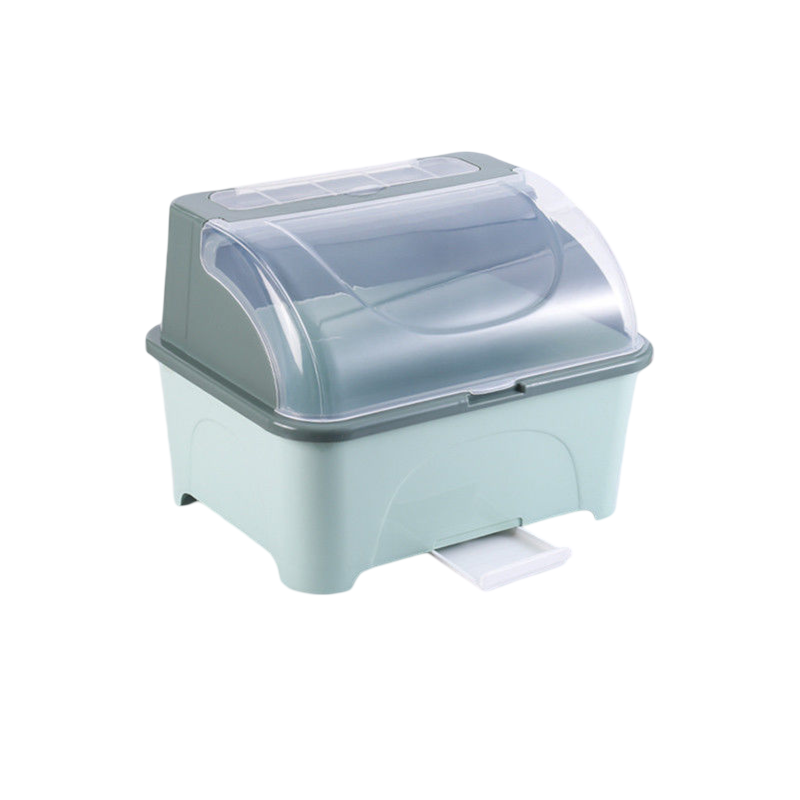 Kitchen Storage Box Plastic Cupboard With Lid For Bowl Box And Drain Rack A-5