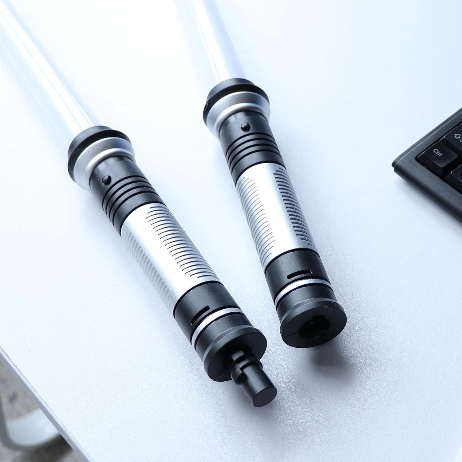 LED Light Up Sword With Sound Effects For Costume War Fighters Warriors Toy 2pcs