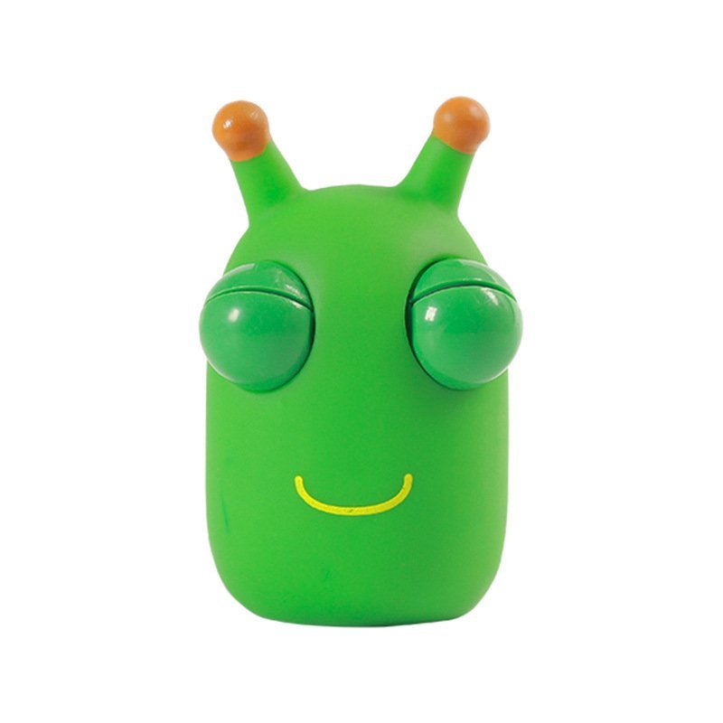 1 Pcs Dazzling Cabbage Bug Release Explosive Eyed Cabbage Bug Dazzling Caterpillar Decompression Tool Squeezing And Pinching Joy Toy