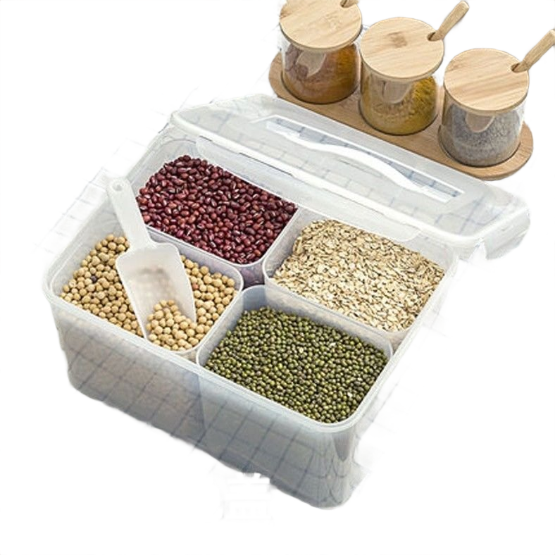 Food Preservation Box, Grain And Grain Fresh-keeping Sealed Box (White 8-liter)