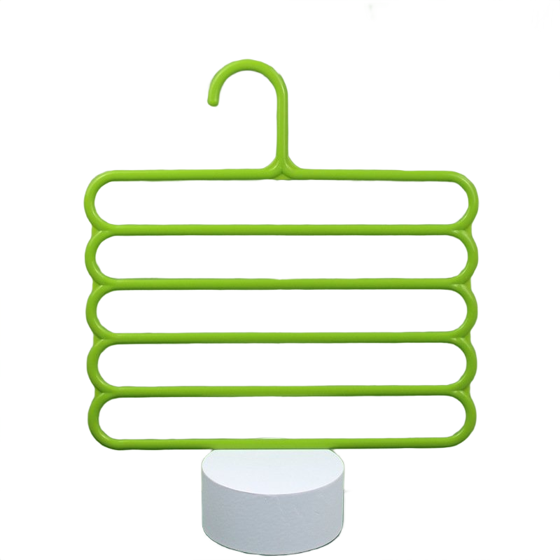 Multifunctional Five-layer Trouser Rack Trouser Clip (green Thickened)