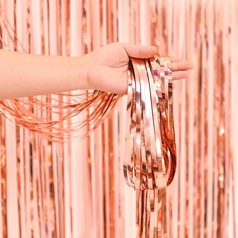 1x2 Meters Rainsilk Curtain Colorful Door Curtain Party Decorations