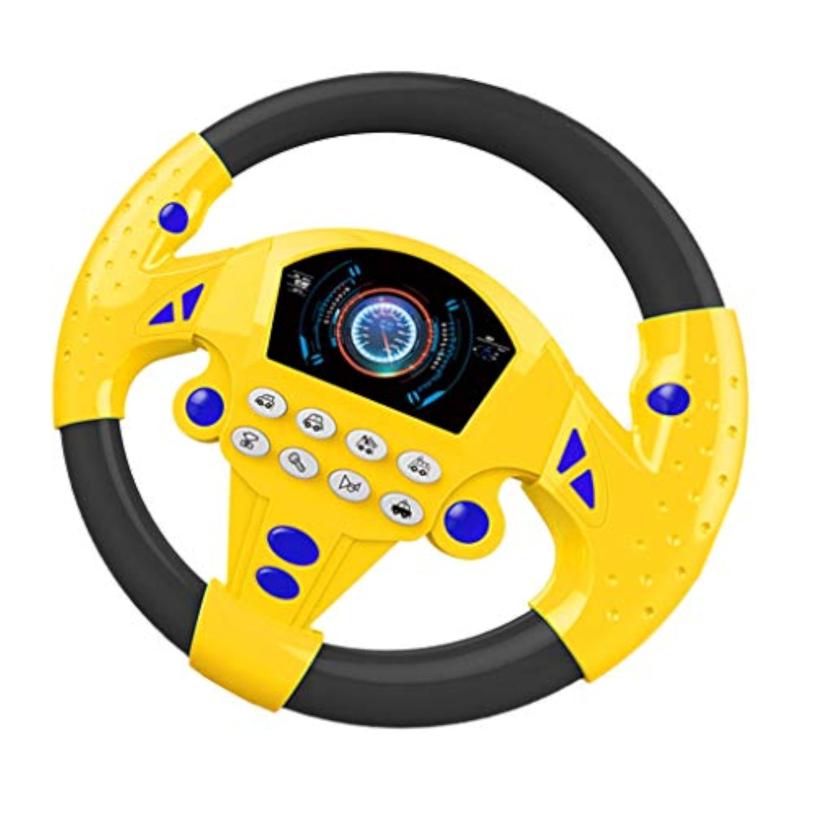 Simulated Steering Wheel Toy Pretend Adventure Toy for Kids Yellow Simulated Steering Wheel Toy Pretend Adventure Toy for Kids Yellow