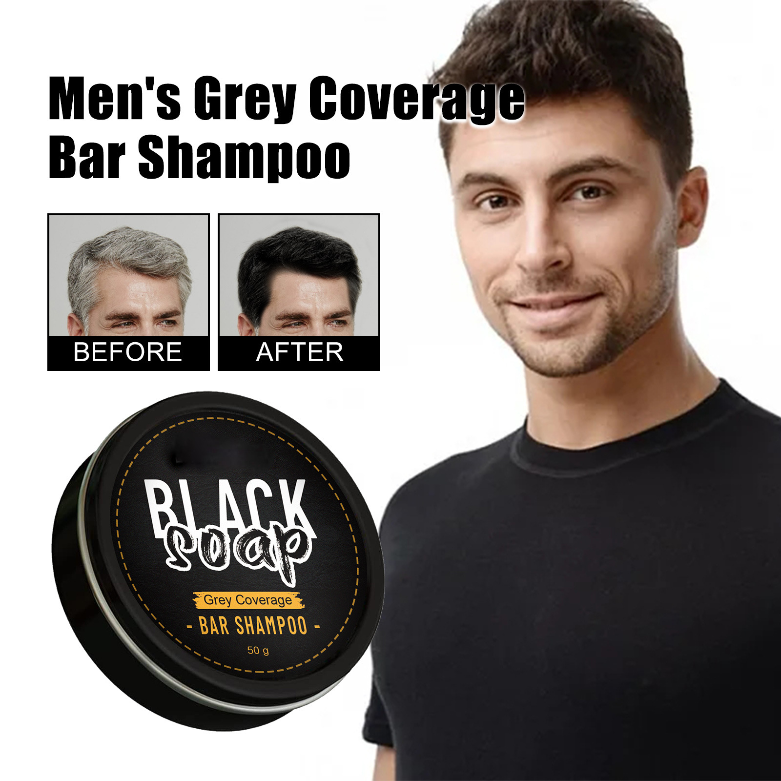 Hair Shampoo Soap Bar Repair Hair Damages Long Term Use Hair Beard Darkening | Hair Care & Styling | Shampoos & Conditioners