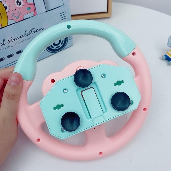 Mini Steering Wheel Toy Children's Early Education Simulation Driving Pink Mini Steering Wheel Toy Children's Early Education Simulation Driving Pink