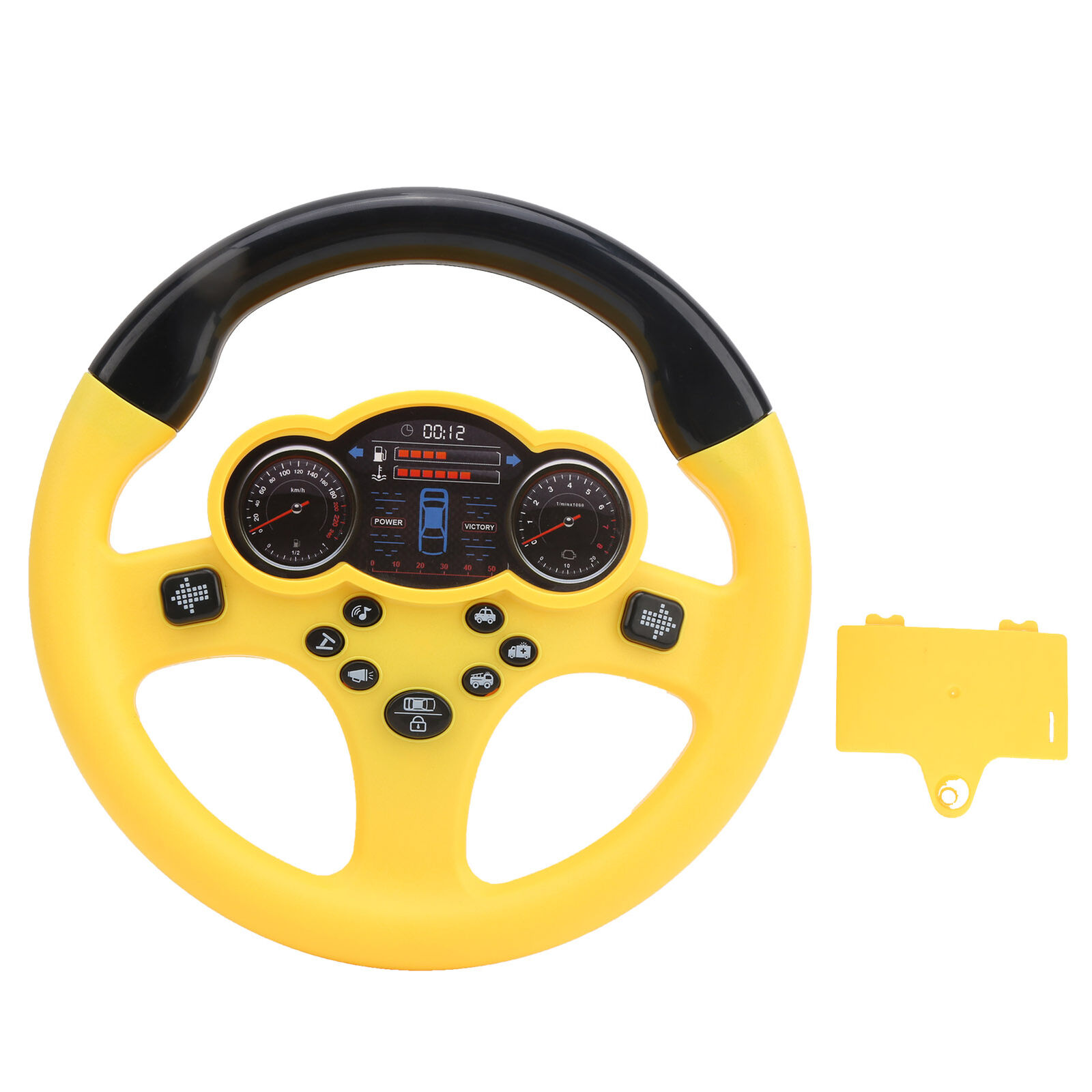 Mini Steering Wheel Toy Children's Early Education Simulation Driving Yellow