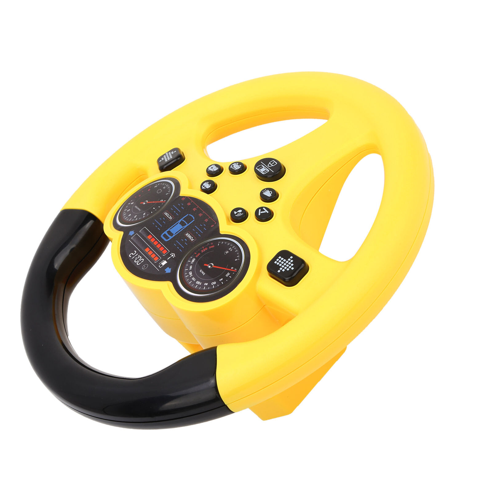 Mini Steering Wheel Toy Children's Early Education Simulation Driving Yellow