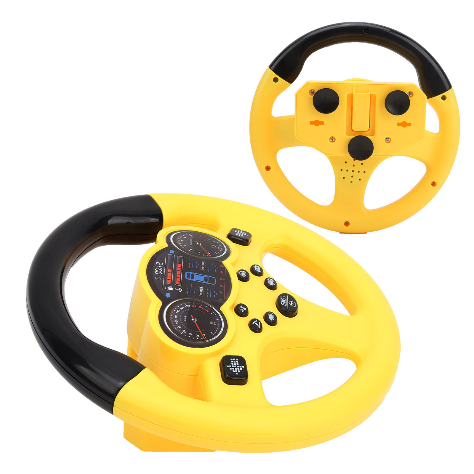 Mini Steering Wheel Toy Children's Early Education Simulation Driving Yellow