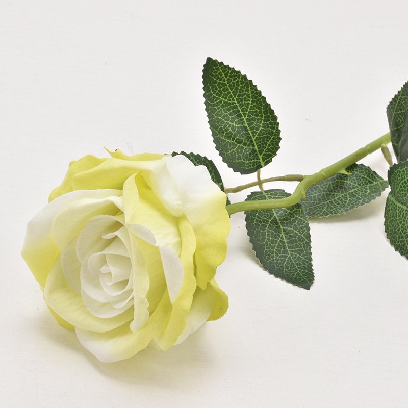 1pcs-10cm-Velvet-Rose-Artificial-Flower (Pink-1)
