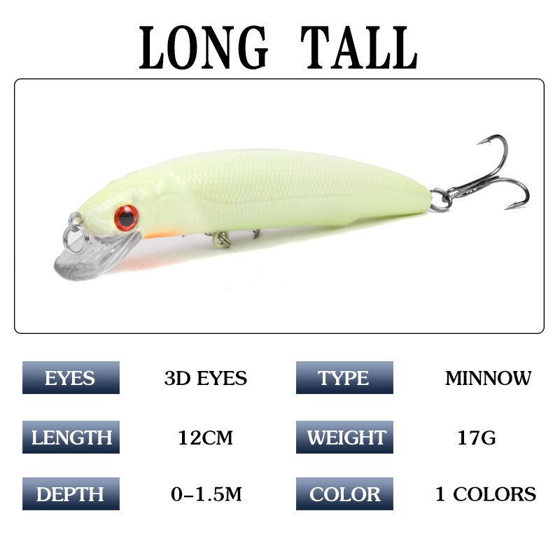 1pcs Lure 3D Luminous Fis...