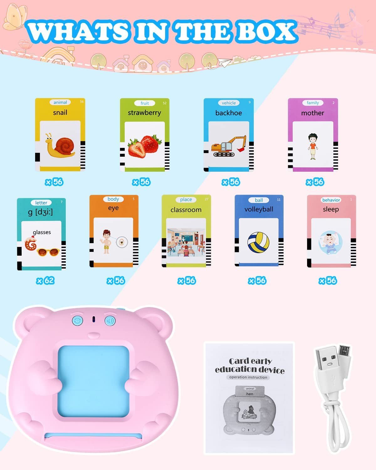 English Flash CardsChildren's Puzzle Flash Card Insertion Machine Early Education Card Machine English Flash CardsChildren's Puzzle Flash Card Insertion Machine Early Education Card Machine