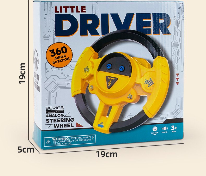 Simulation Car Driver Music Steering Wheel Toy 360 ° Rotation