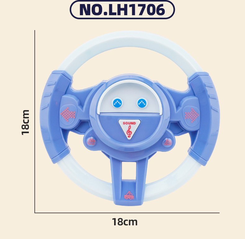 Simulation Car Driver Music Steering Wheel Toy 360 ° Rotation