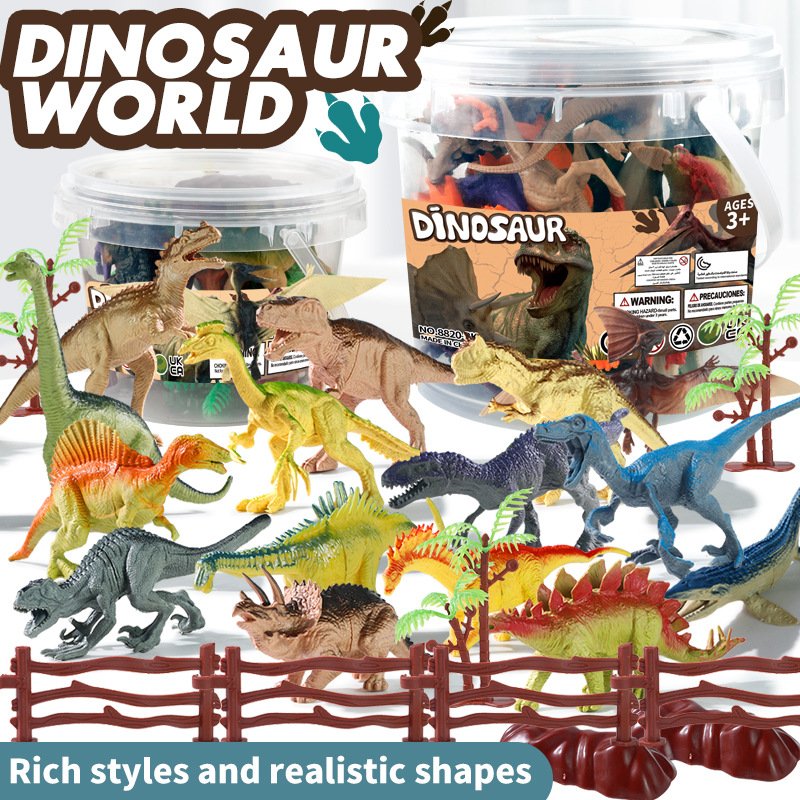 Dinosaur World Jurassic Series, Multiple Simulation Dinosaur Models, Plastic Toys