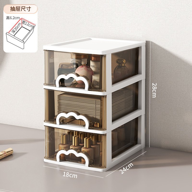 Multi Layered Drawer Desktop Storage Box, Multifunctional Multi-layer Drawer Storage Cabinet ...