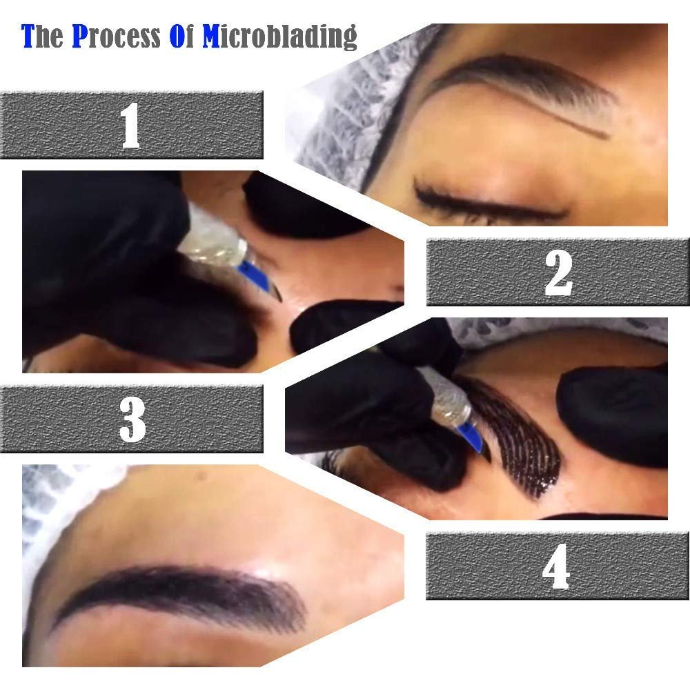 Professional Eyebrow Permanent Tattoo Practice Kit Microblading Set Manual Eyebrow Pen Needle Pigment Ink Practise Skin Tool Professional Eyebrow Permanent Tattoo Practice Kit Microblading Set Manual Eyebrow Pen Needle Pigment Ink Practise Skin Tool
