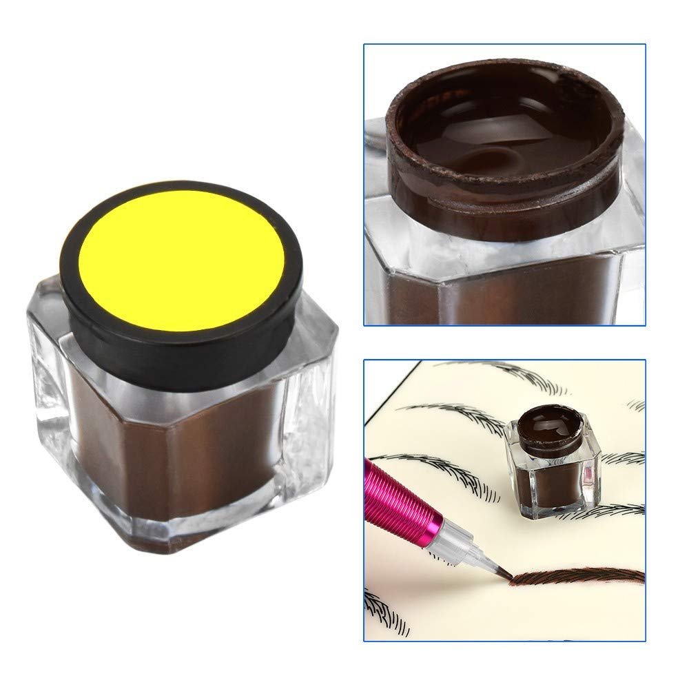 Professional Eyebrow Permanent Tattoo Practice Kit Microblading Set Manual Eyebrow Pen Needle Pigment Ink Practise Skin Tool Professional Eyebrow Permanent Tattoo Practice Kit Microblading Set Manual Eyebrow Pen Needle Pigment Ink Practise Skin Tool