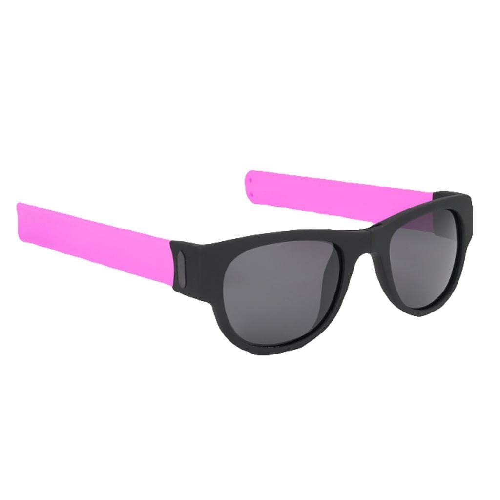 Slap Wristband Wrist Folding Sunglasses Trendy Foldable Sun Glasses (Green)