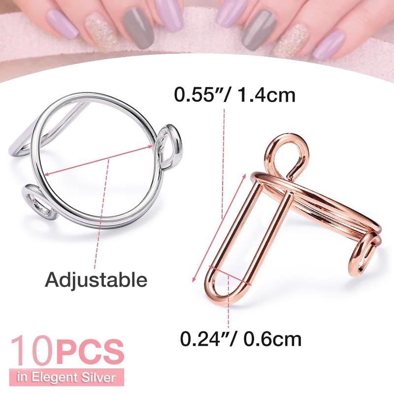 10 Pieces Fingernail Ring... 10 Pieces Fingernail Ring...