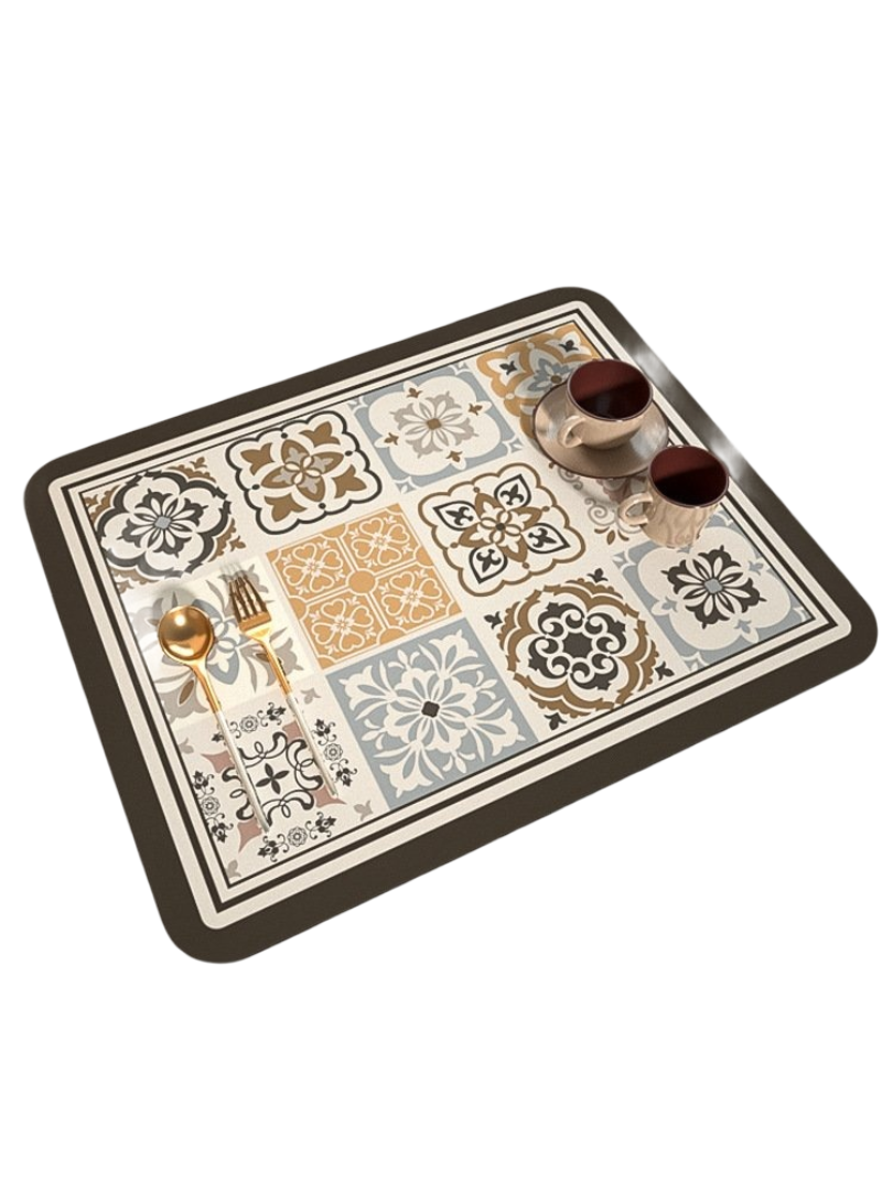 Tableware Absorbent Mat Stove Sink Sink Table Water-proof Anti-slip Mat (Taravira c)