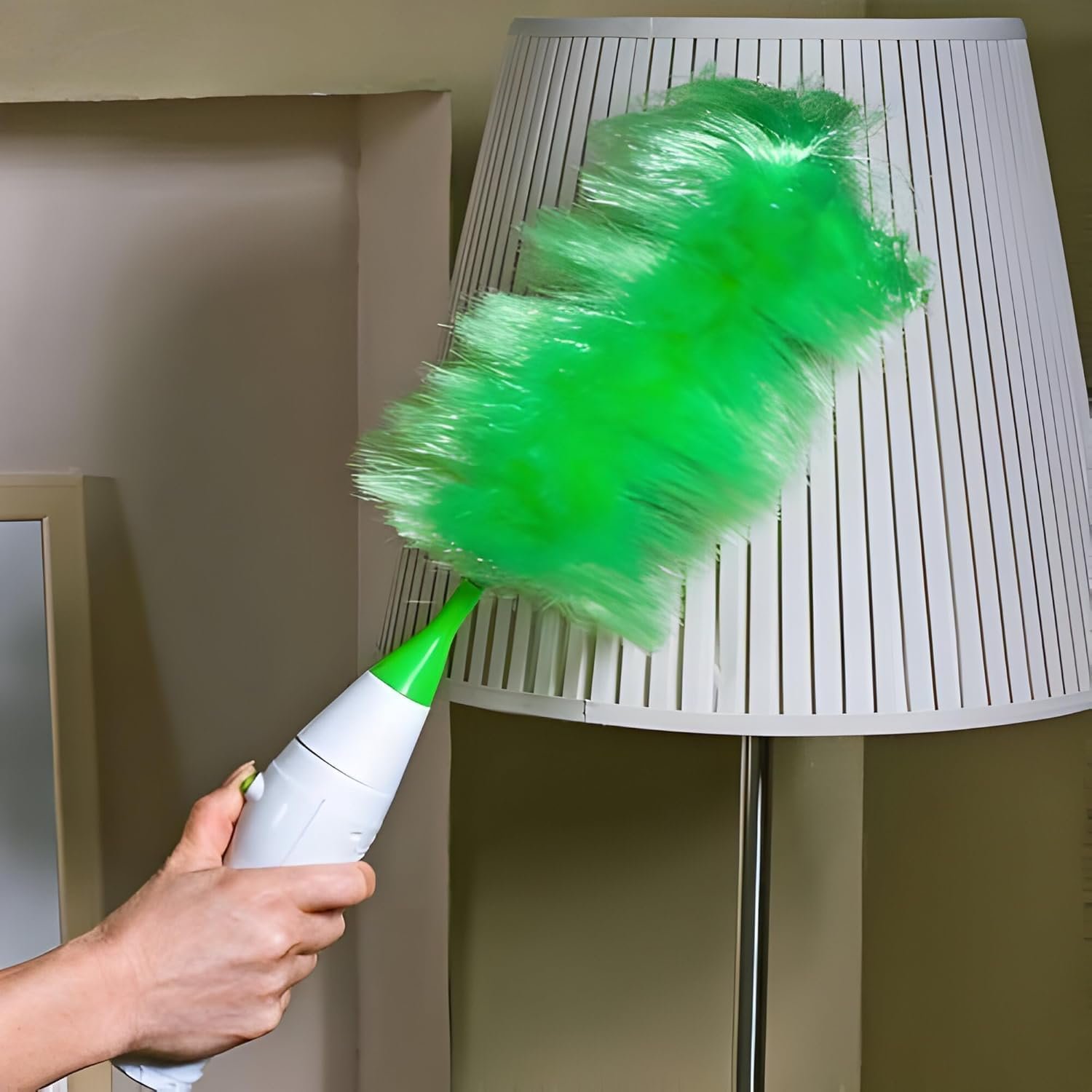 Duster Cordless Electric Dusting Tool – Battery-Powered Handheld Duster With Rotating Head For Easy Cleaning