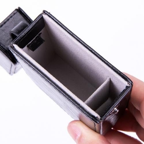 Men PU Leather Retro Lighter Cigarette Box