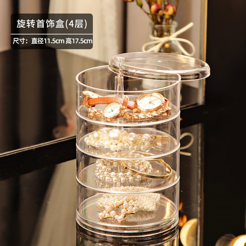 New Jewelry Storage Box With Multi-layer Rotating Simple And ...