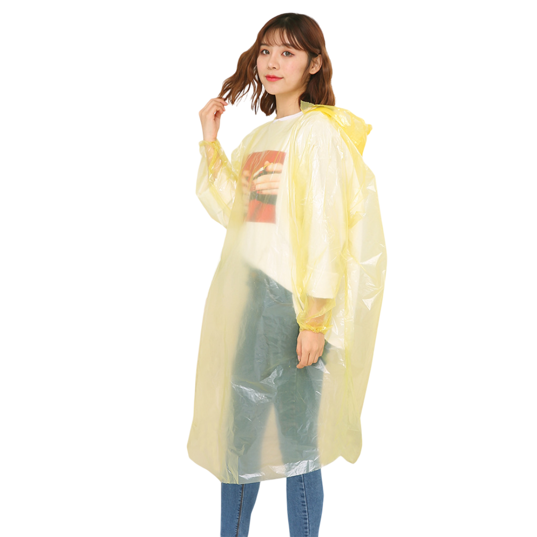 68g Adult Disposable Raincoats (Yellow)