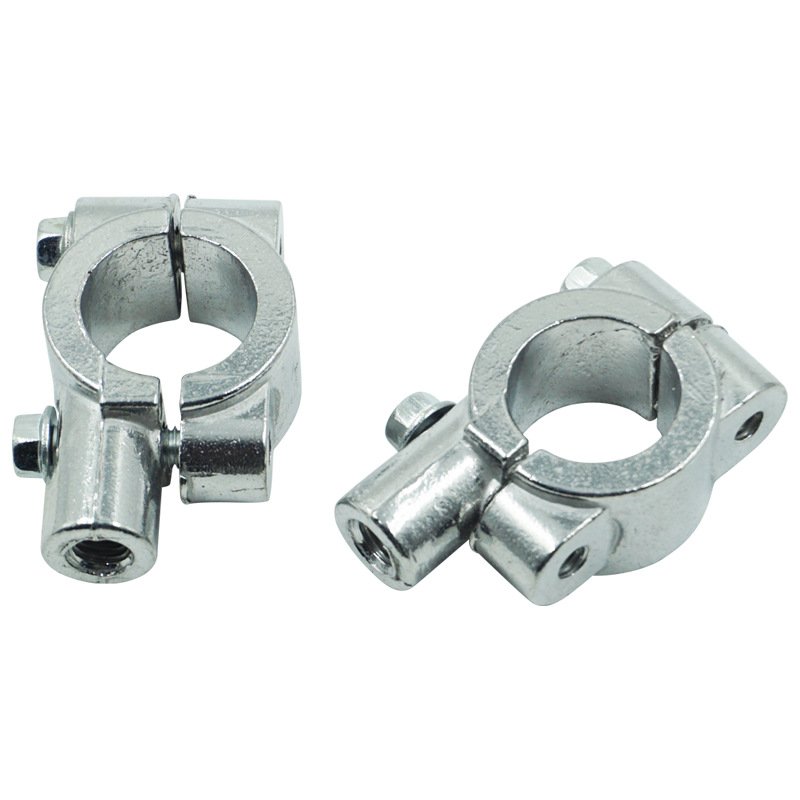 1 Pair Motorcycle Bike Handlebar Mirror Clamp Mounting Bracke (M8 22mm)