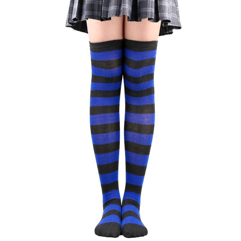 Striped Socks Comfortable Thigh High Socks