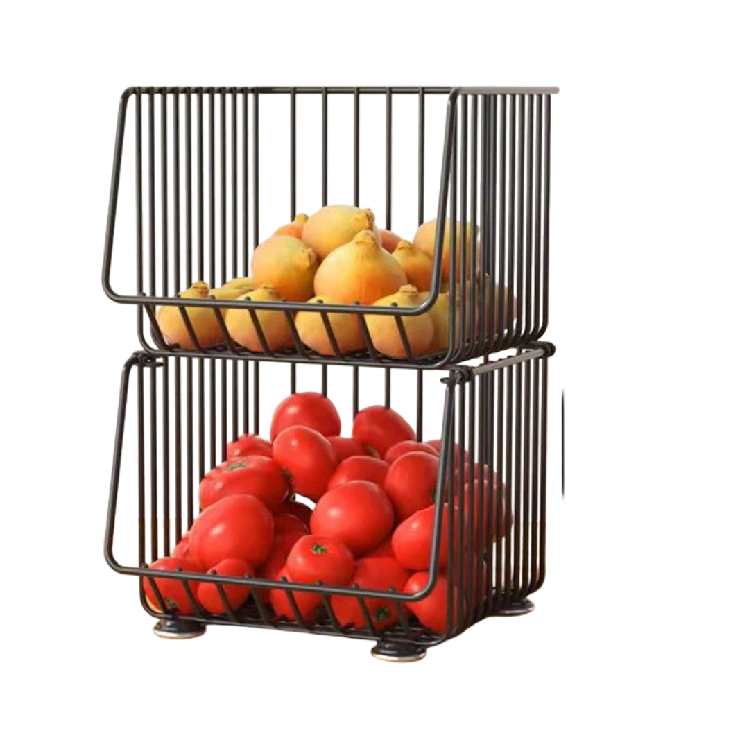 Kitchen Rack Mobile Trolley (Small Size Two Layer Without Wheels)