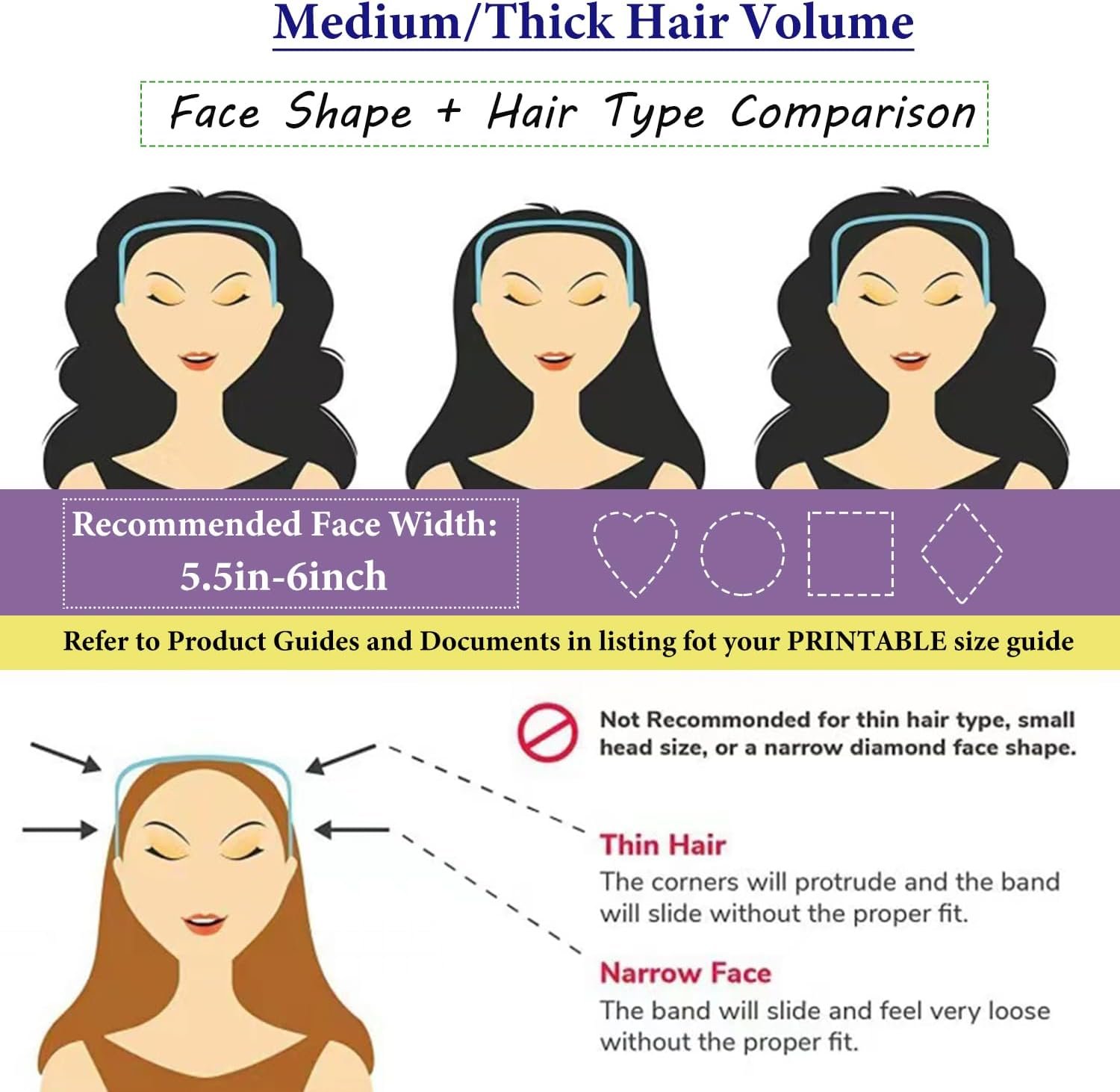 Square Shaped Glasses Headband (Yellow) Square Shaped Glasses Headband (Yellow)