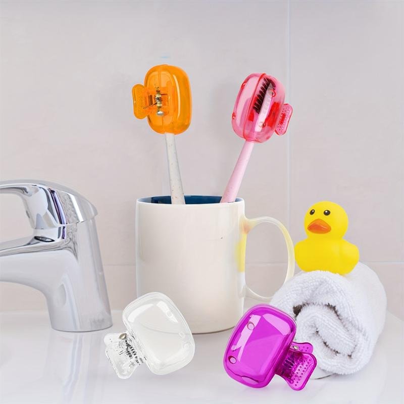 Toothbrush Storage Clip (Transparent)