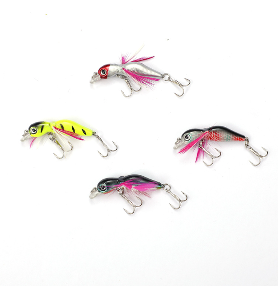 4pcs Set 5.5cm Fly Lure F... 4pcs Set 5.5cm Fly Lure F...
