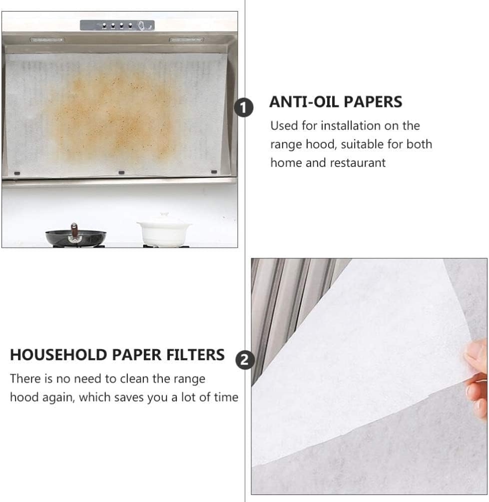 Range Hood Filters Sheets Anti Oil Paper Universal Kitchen Range Hood Filter (5mx0.46m)