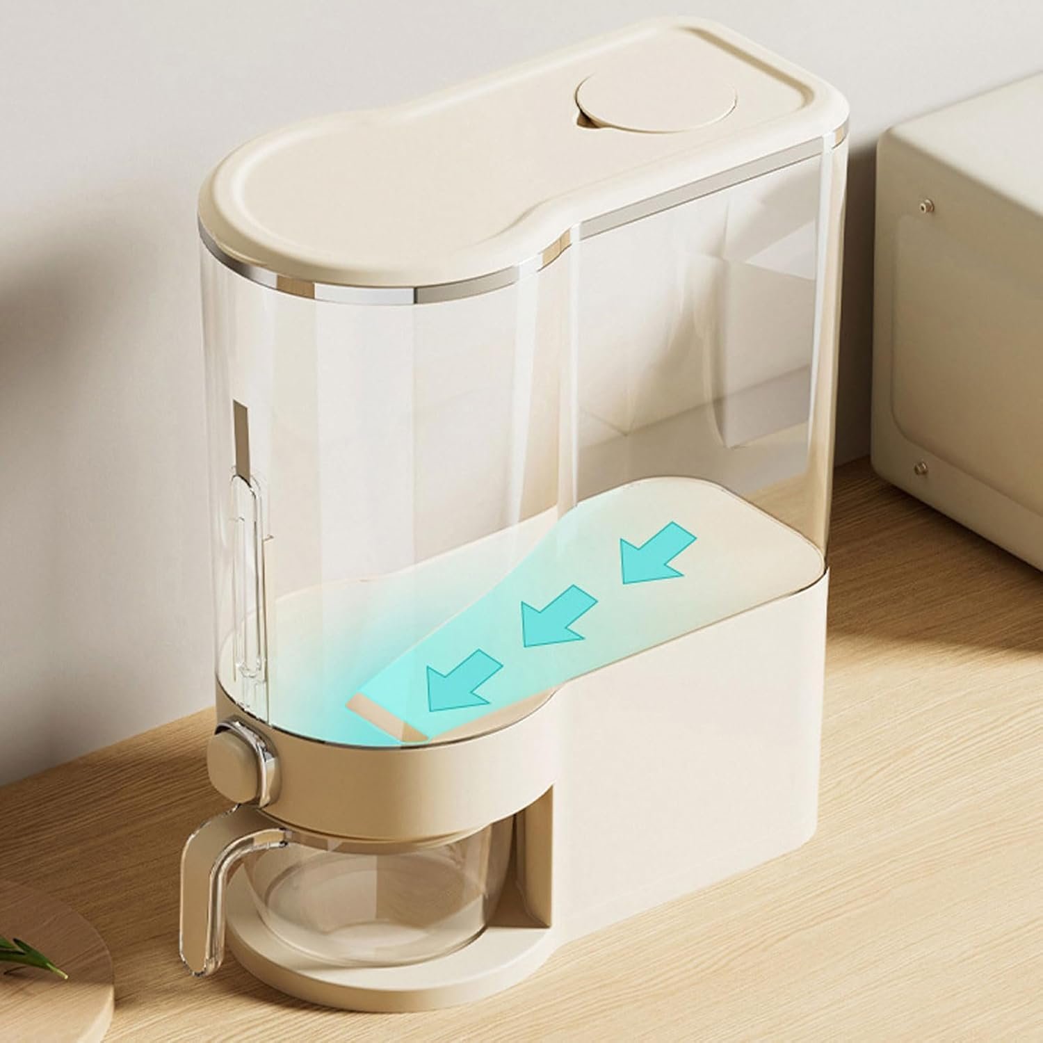 Pressing Rice Bucket, Household Sealed Insect Proof And Moisture-proof Rice Jar Pressing Rice Bucket, Household Sealed Insect Proof And Moisture-proof Rice Jar